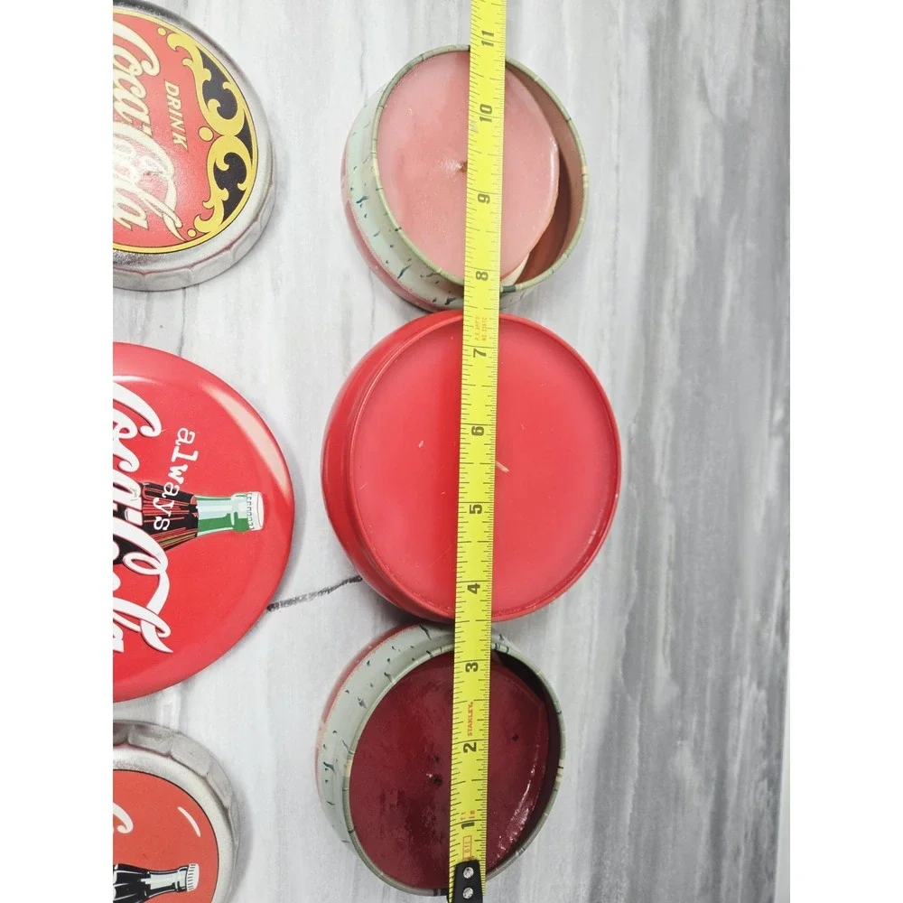Vintage 3 Coca Cola Novelty Candles Classic Soda Coke ScenTins Potpourri Cin App